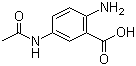 结构式 CAS# 50670-83-2, 2-氨基-5-乙酰氨基苯甲酸; 5-乙酰氨基-2-氨基苯甲酸
