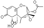 structure of CAS# 50722-38-8, Deoxynivalenol monoacetate;Deoxynivalenol 3-acetate; Monoacetyldeoxynivalenol; NSC 267036