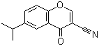 structure of CAS# 50743-32-3, 3-Cyano-6-isopropylchromone;6-Isopropyl-4-oxo-4H-1-benzopuran-3-carbonitrile