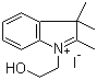 structure of CAS# 50839-66-2, 1-(2-Hydroxyethyl)-2,3,3-trimethyl-3H-indolium iodide