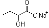 结构式 CAS# 5094-24-6, 2-羟基丁酸钠