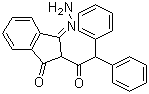 结构式 CAS# 5102-79-4, 2-二苯基乙酰基-1,3-茚二酮-1-腙