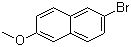 structure of CAS# 5111-65-9, 2-Bromo-6-methoxynaphthalene;6-Bromo-2-naphthyl methyl ether