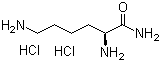 structure of CAS# 51127-08-3, L-Lysinamide dihydrochloride;(S)-2,6-Diaminohexanamide dihydrochloride