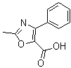 2-Methyl-4-phenyl-5-oxazolecarboxylic acid molecular structure (CAS 51143-21-6)