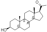 Isopregnanolone molecular structure (CAS 516-55-2)