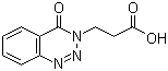 结构式 CAS# 51672-79-8, 3-(4-氧代-1,2,3-苯并三嗪-3(4H)-基)丙酸