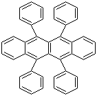 structure of CAS# 517-51-1, Rubrene;5,6,11,12-Tetraphenylnaphthacene