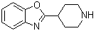 结构式 CAS# 51784-03-3, 2-(4-哌啶基)-1,3-苯并恶唑