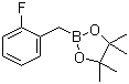 structure of CAS# 517920-60-4, 2-Fluorobenzylboronic acid pinacol ester;2-(2-Fluorobenzyl)-4,4,5,5-tetramethyl-1,3,2-dioxaborolane