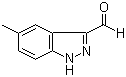 结构式 CAS# 518987-35-4, 5-甲基-1H-吲唑-3-甲醛