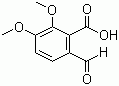 structure of CAS# 519-05-1, 5,6-Dimethoxyphthalaldehydic acid;6-Formyl-2,3-dimethoxybenzoic acid
