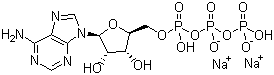 structure of CAS# 51963-61-2, Adenosine 5'-triphosphate disodium salt;ATP disodium hydrate