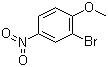 结构式 CAS# 5197-28-4, 2-溴-4-硝基苯甲醚