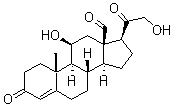 结构式 CAS# 52-39-1, 醛固酮; 醛甾酮