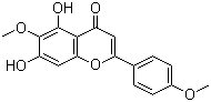结构式 CAS# 520-12-7, 柳穿鱼黄素