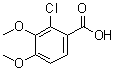 structure of CAS# 52009-53-7, 2-Chloro-3,4-dimethoxybenzoic acid;2-Chloroveratric acid