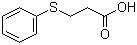 3-(Phenylsulfanyl)propanoic acid molecular structure (CAS 5219-65-8)
