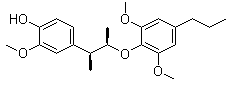 结构式 CAS# 52190-21-3, 肉豆蔻木脂素