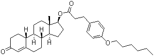 19-Nortestosterone 4-hexyloxyphenylpropionate molecular structure (CAS 52279-57-9)