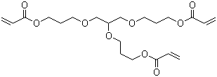 structure of CAS# 52408-84-1, Glycerine propoxylate triacrylate;Propoxylated glycerol triacrylate