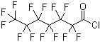 structure of CAS# 52447-22-0, Perfluoroheptanoyl chloride