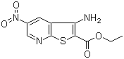 structure of CAS# 52505-43-8, 3-Amino-5-nitrothieno[2,3-b]pyridine-2-carboxylic acid ethyl ester