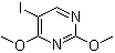 structure of CAS# 52522-99-3, 5-Iodo-2,4-dimethoxypyrimidine