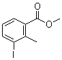 structure of CAS# 52570-33-9, 3-Iodo-2-methylbenzoic acid methyl ester;Methyl 2-methyl-3-iodobenzoate; Methyl 3-iodo-2-methylbenzoate