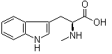 structure of CAS# 526-31-8, L-Abrine;L-N-Methyltryptophan; N-Methyl-L-tryptophan; N-Methyltryptophan