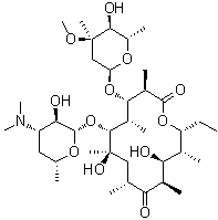 Berythromycin molecular structure (CAS 527-75-3)