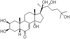 结构式 CAS# 5289-74-7, 蜕皮激素; beta-蜕皮甾酮; beta-蜕皮激素; 20-羟基蜕皮甾酮