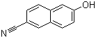 结构式 CAS# 52927-22-7, 6-氰基-2-萘酚