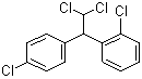 structure of CAS# 53-19-0, Mitotan;2,4'-Dichlorodiphenyldichloroethane; 1,1-Dichloro-2,2-bis(2,4'-dichlorophenyl)ethane; 1-Chloro-2-(2,2-dichloro-1-(4-chlorophenyl)ethyl)benzene; 2,2-(2-Chlorophenyl)-2-(4-chlorophenyl)-1,1-dichloroethane; o,p'-DDD