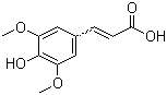 structure of CAS# 530-59-6, 4-Hydroxy-3,5-dimethoxycinnamic acid;Sinapic acid; 3,5-Dimethoxy-4-hydroxycinnamic acid; Sinapinic acid