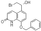 structure of CAS# 530084-79-8, 8-Benzyloxy-5-((R)-2-bromo-1-hydroxyethyl)-1H-quinolin-2-one;(R)-8-Benzyloxy-5-(2-bromo-1-hydroxyethyl)carbostyril; 5-(2-Bromo-(R)-1-hydroxyethyl)-8-benzyloxy-2(1H)-quinolinone; 8-(Benzyloxy)-5-((1R)-2-bromo-1-hydroxyethyl)quinolin-2(1H)-one