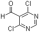 结构式 CAS# 5305-40-8, 4,6-二氯-5-嘧啶甲醛