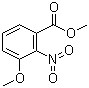 结构式 CAS# 5307-17-5, 3-甲氧基-2-硝基苯甲酸甲酯