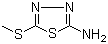 structure of CAS# 5319-77-7, 2-Amino-5-methylthio-1,3,4-thidiazole;5-(Methylthio)-1,3,4-thiadiazol-2-amine