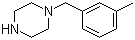 structure of CAS# 5321-48-2, 1-(3-Methylbenzyl)piperazine;1-(m-Methylbenzyl)piperazine; N-(m-Methylbenzyl)piperazine; NSC 30681