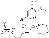 structure of CAS# 53251-94-8, Pinaverium bromide;4-[(2-Bromo-4,5-dimethoxyphenyl)methyl]-4-[2-[2-(7,7-dimethyl-2-bicyclo[3.1.1]heptanyl)ethoxy]ethyl]morpholin-4-ium bromide