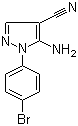 结构式 CAS# 5334-28-1, 5-氨基-1-(4-溴苯基)-1H-吡唑-4-甲腈