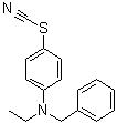structure of CAS# 5335-85-3, Thiocyanic acid 4-[ethyl(phenylmethyl)amino]phenyl ester;NSC 993