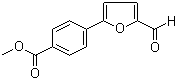 structure of CAS# 53355-29-6, Methyl 4-(5-formyl-2-furyl)benzoate;Methyl 4-(5-formylfuran-2-yl)benzoate; 4-(5-Formylfuran-2-yl)benzoic acid methyl ester