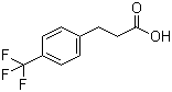 结构式 CAS# 53473-36-2, 3-(4-三氟甲基苯基)丙酸; 对三氟甲基苯丙酸