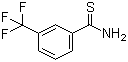 structure of CAS# 53515-17-6, 3-Trifluoromethylthiobenzamide;3-(Trifluoromethyl)benzenecarbothioamide; 3-(Trifluoromethyl)thiobenzamide