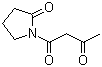 structure of CAS# 53544-25-5, N-Acetoacetyl-2-pyrrolidone;NSC 183758; 1-(2-Oxo-1-pyrrolidinyl)-1,3-butanedione