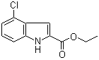 结构式 CAS# 53590-46-8, 4-氯-1H-吲哚-2-羧酸乙酯