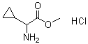 结构式 CAS# 535936-86-8, alpha-氨基环丙烷乙酸甲酯盐酸盐