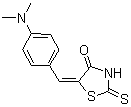 结构式 CAS# 536-17-4, 5-(4-(二甲基氨基)亚苄基)罗丹宁